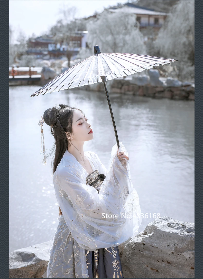 Hanfu Традиционный китайский национальный костюм феи Тан костюм народное Платье женское народное платье с вышивкой древняя Новогодняя одежда танцевальный Халат
