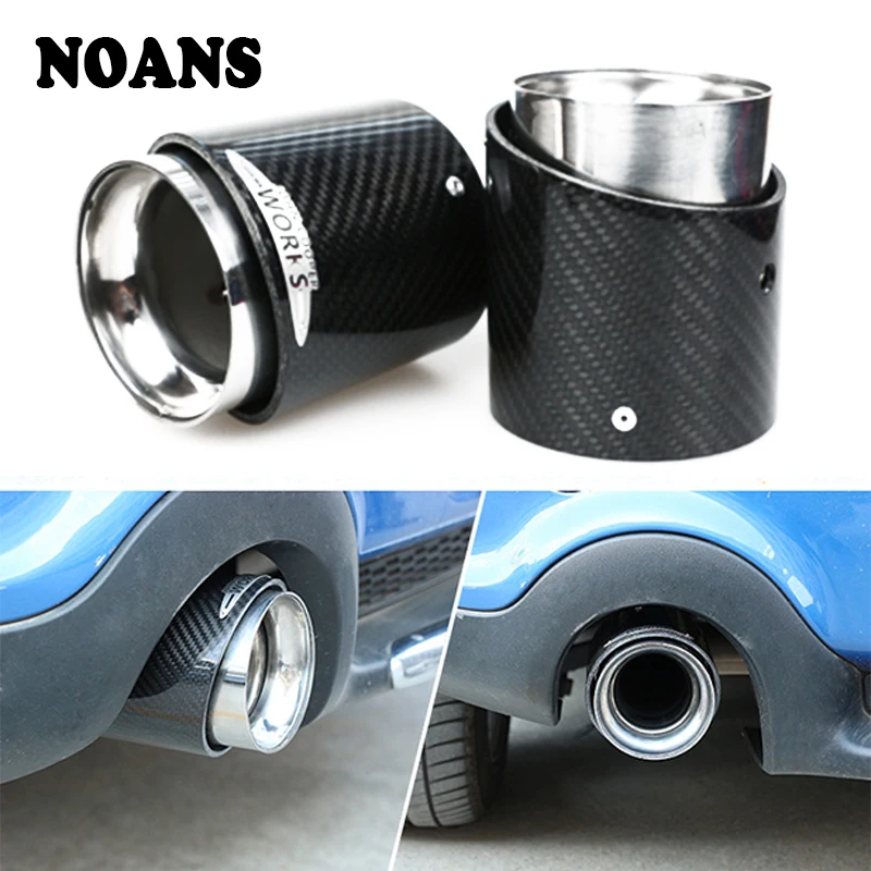 1 шт. наклейки на глушитель выхлопных газов из углеродного волокна для MINI Cooper S R55