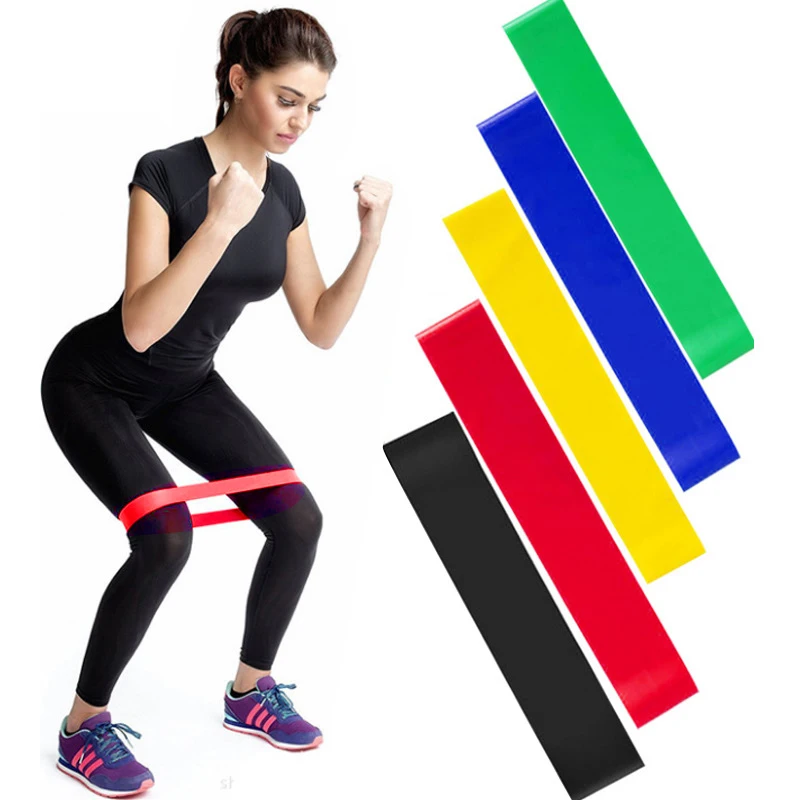 

5 pcs/set Levels Yoga Resistance Rubber Bands set Pilates Sport Training Workout Loops Latex Elastic Bands Exercise Gym Workout