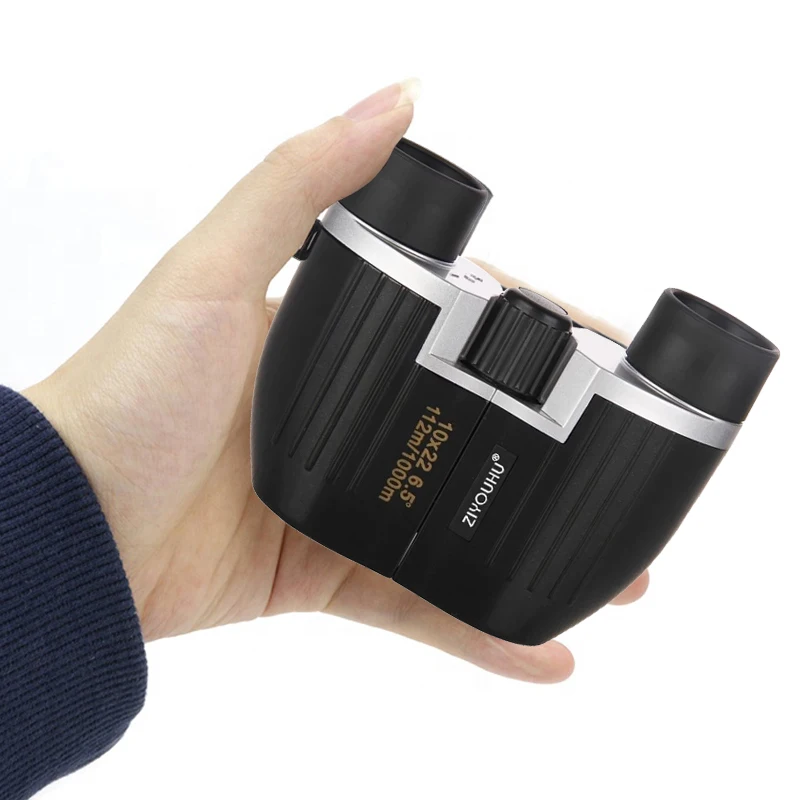 

Портативный бинокль 10x22, Оптический Компактный карманный мини-бинокль с HD видением для охоты, туризма, кемпинга