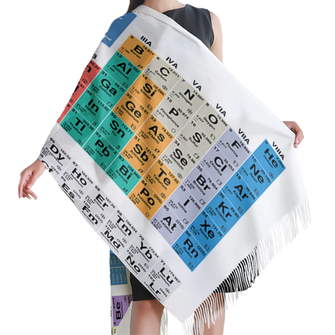 Мужской/женский Повседневный длинный кашемировый шарф Ele повседневный с