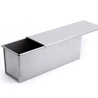 bakeware aluminized steel loaf pan with cover 13 x 4 4 x4 6 inch nonstick quick release coatingsilver