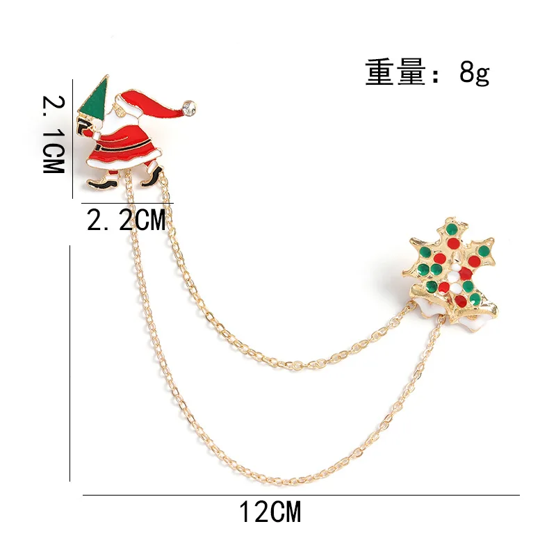 

17Styles Christmas Brooches Pompom Pin Santa Snowman Sock Elk Bells Tree XMAS Jewelry Happy New Year Gift for Kids Friends