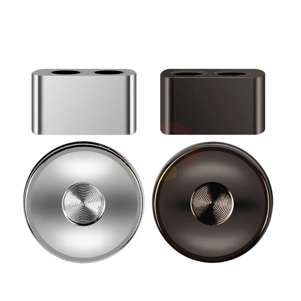 

10set Headset Connector Earphone Splitter Slider Y Dual Headphone Jack Aluminum Alloy Audio Adapter Plug DIY Black Silver