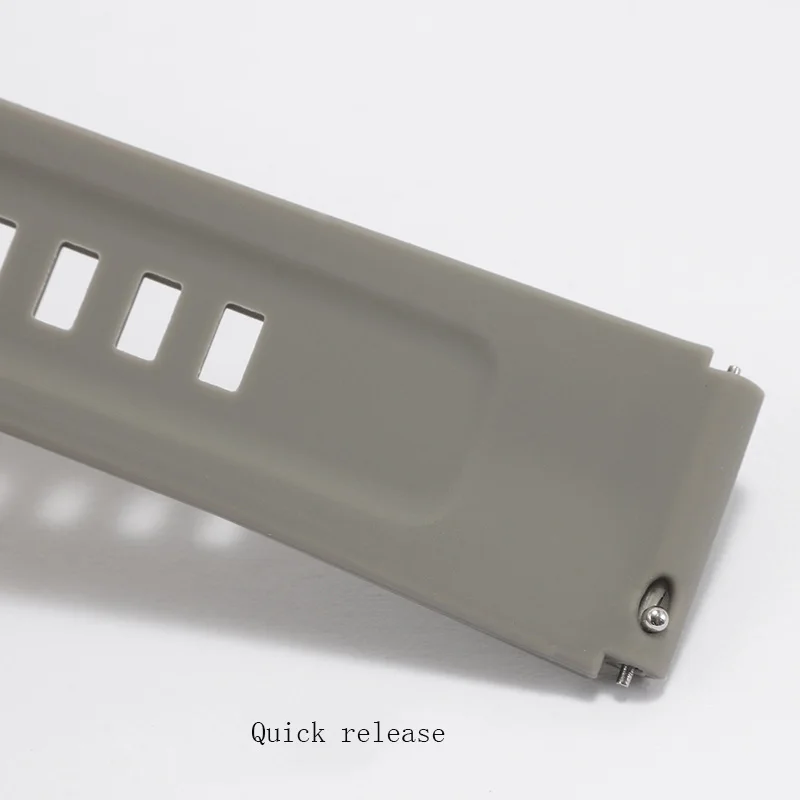 Водонепроницаемый силиконовый ремешок для часов 18 мм черный красный серый синий