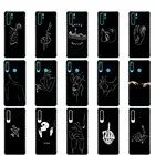 Чехол для Huawei P30 Pro, силиконовый чехол из ТПУ, задняя крышка телефона для Huawei P30 P 30 Lite, coque, бампер, противоударные Чехлы, милый черный