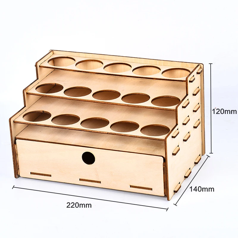 Деревянный стойка для краски пигментных чернил бутылочки хранения держатель