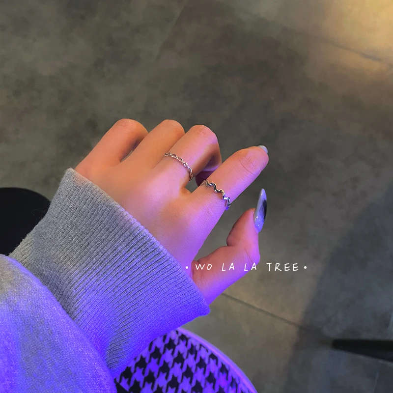 Корейской моды кольцо с комбинированным набором имеет женскую индивидуальность