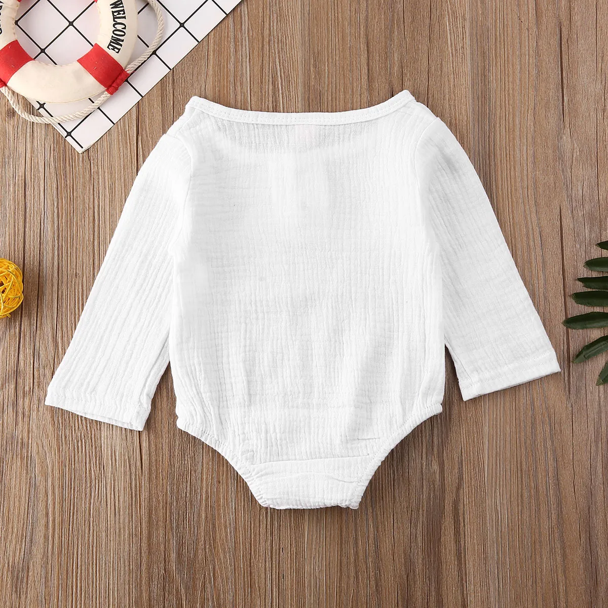 Комбинезон детский льняной с длинным рукавом | Детская одежда и обувь