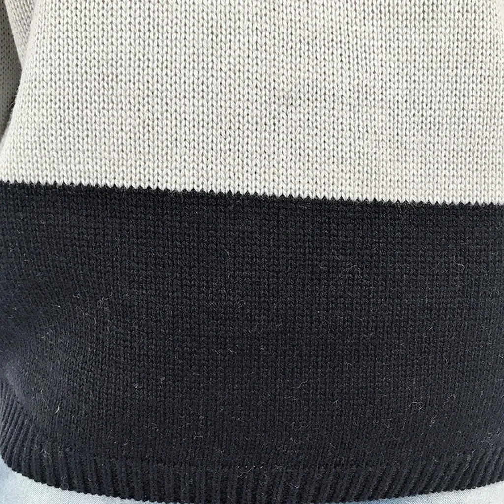 Женский свитер Повседневный Maglione с V образным вырезом кардиган в стиле пэчворк