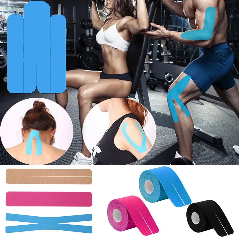 Кинезиологическая лента Tiras для лечения боли в мышцах клейкая кинезиологическая