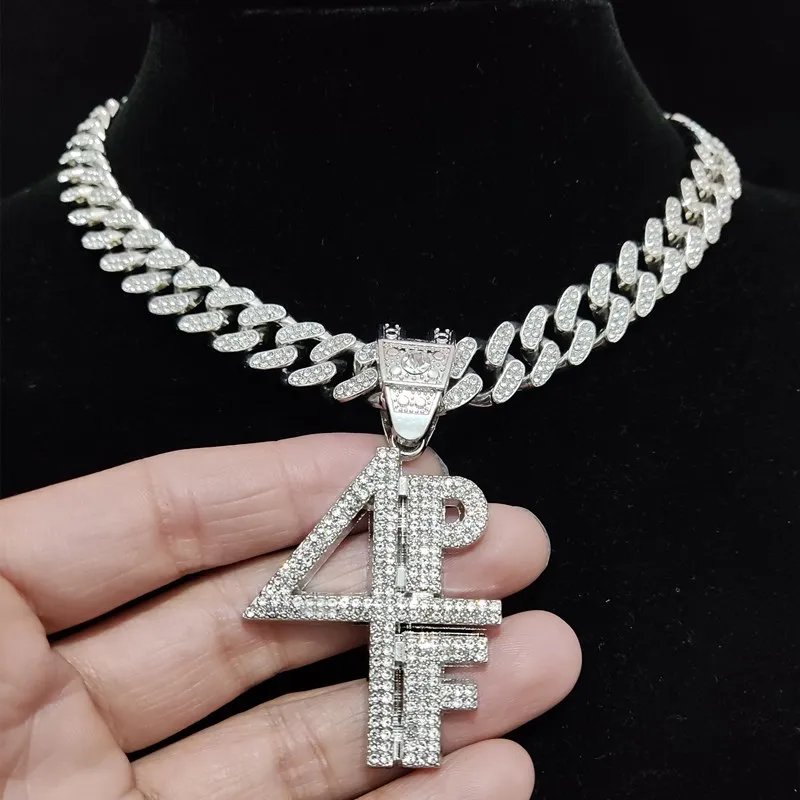 Ожерелье с подвеской в виде букв стиле хип-хоп для мужчин и женщин украшение из