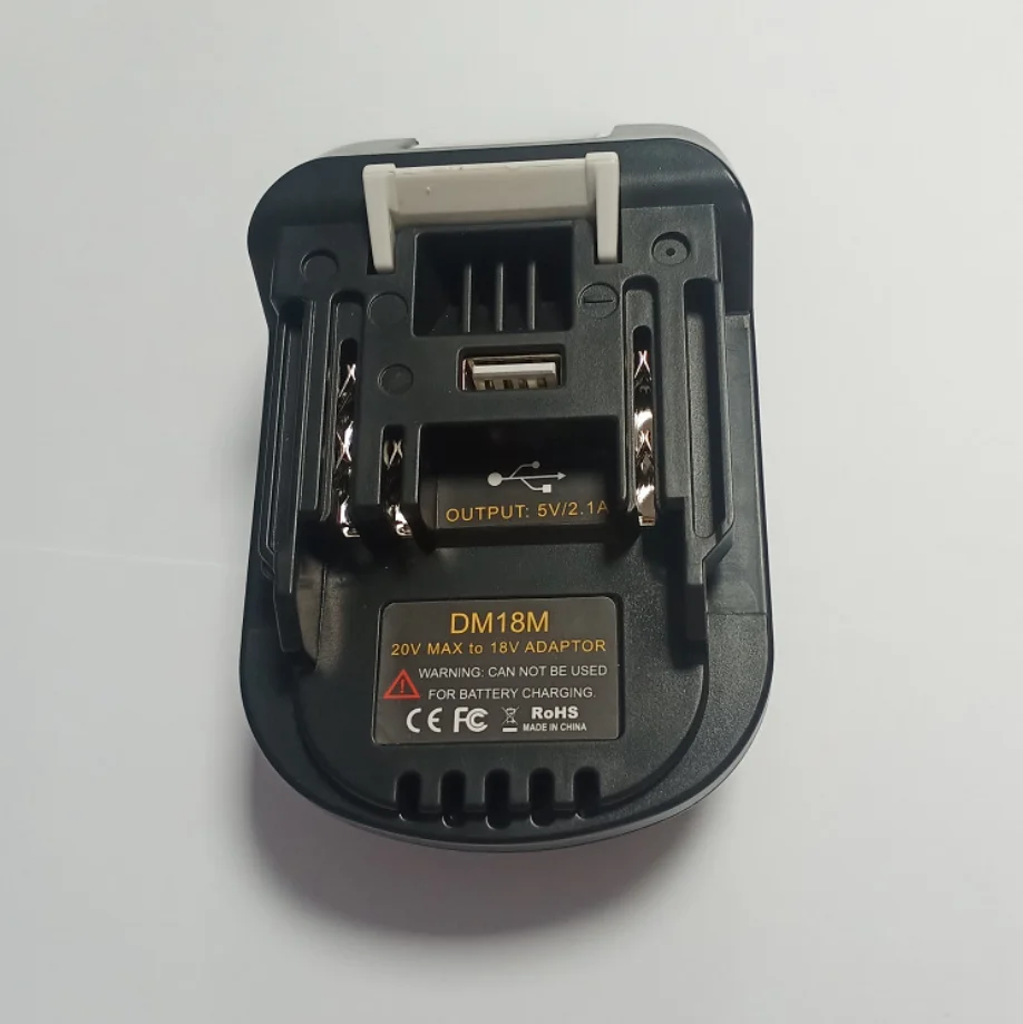 

New Lithium Battery 20V To 18V Battery Conversion Dm18M Li-Ion Charger Tool Adapter For Milwaukee Makita Bl1830 Bl185