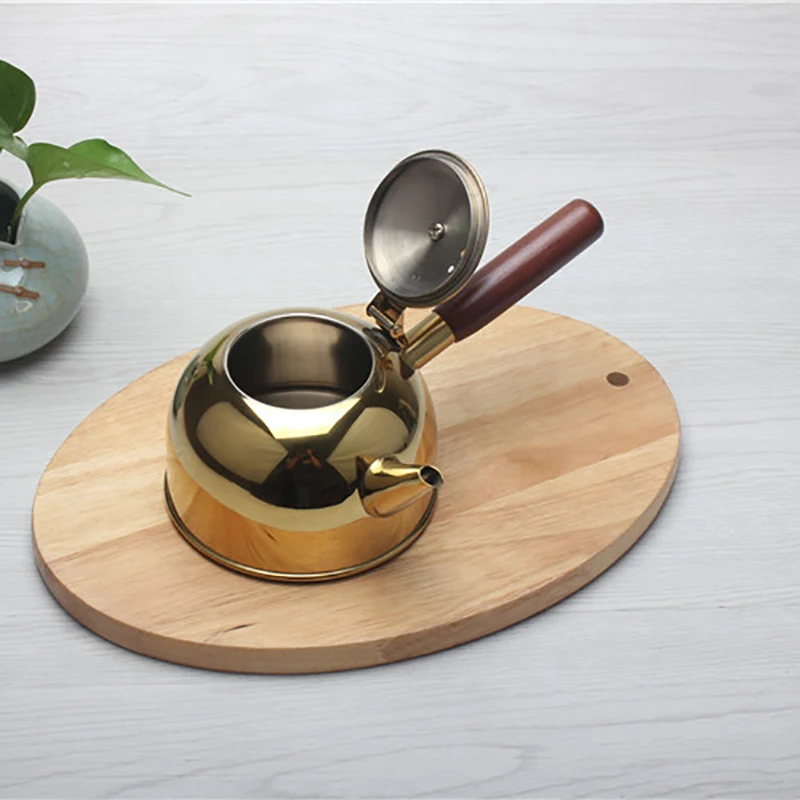 500 мл чайник с одной ручкой индукционный тудок маленький для кофе молока чая 304 из