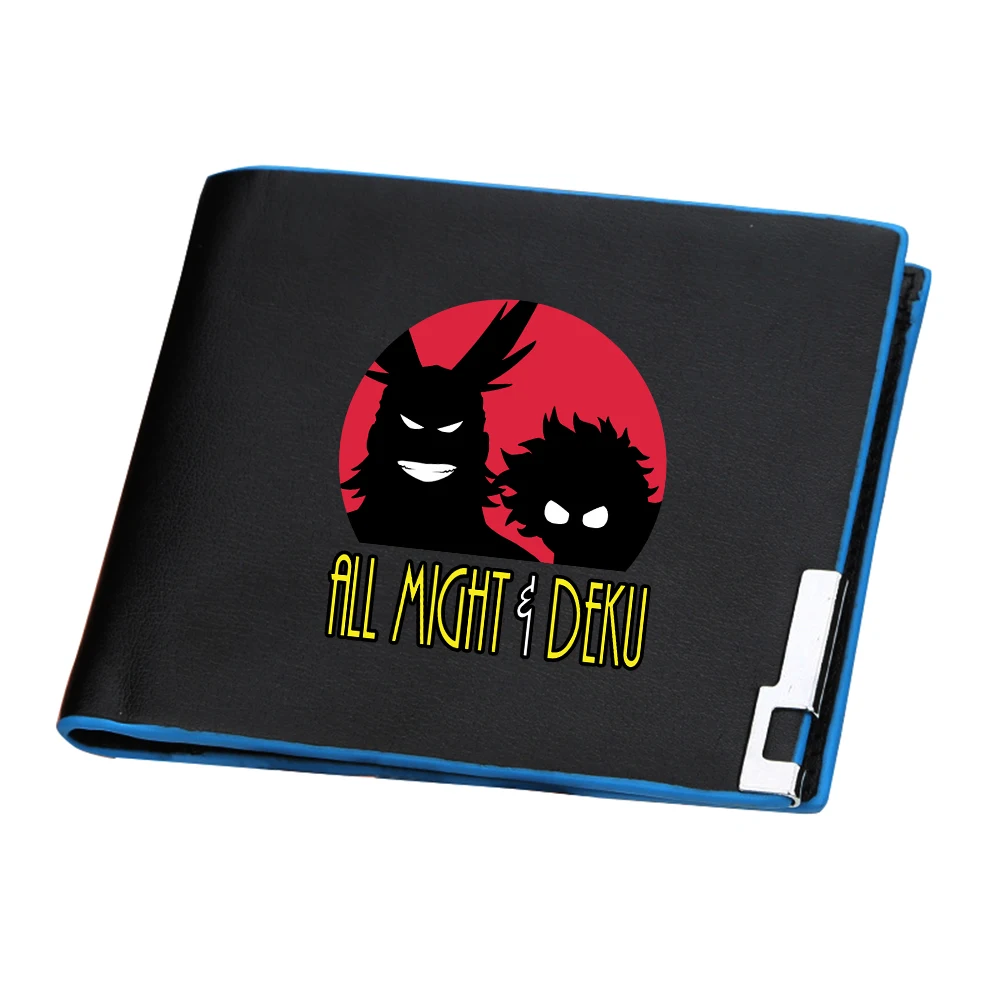 Черный тонкий женский кошелек My Hero academic Короткие Кошельки из искусственной кожи