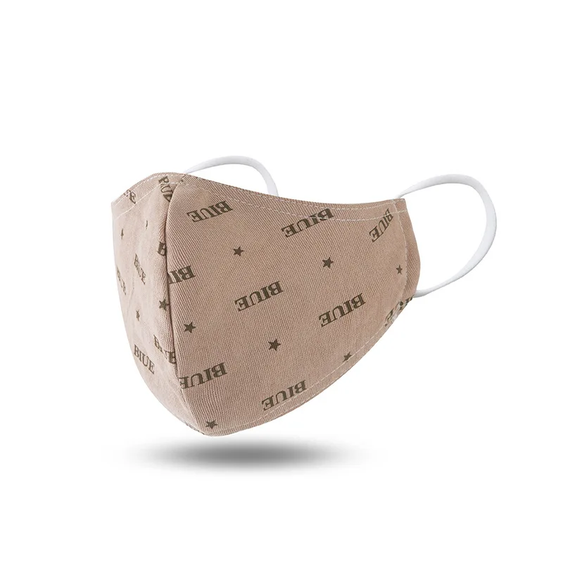 

Washable Cotton Anti-dust PM2.5 Man Mouth Mask Non-disposable Patterned Mask For Face With Carbon Filter Adult Mask On Mouth