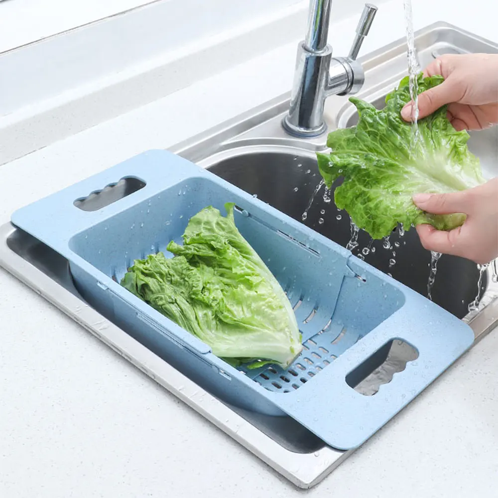 Выдвижная раковина стеллаж для слива хранения кухни пластиковая чаша палочек