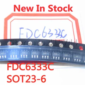 10PCS/LOT Quality 100% FDC6333C FDC6333 333 SOT23-6 power chip In Stock New Original