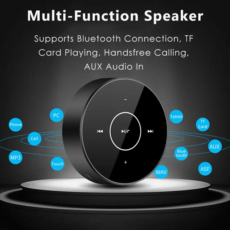 Портативный Tws Bluetooth динамик беспроводной пресс-экран стерео сабвуфер Aux аудио Tf