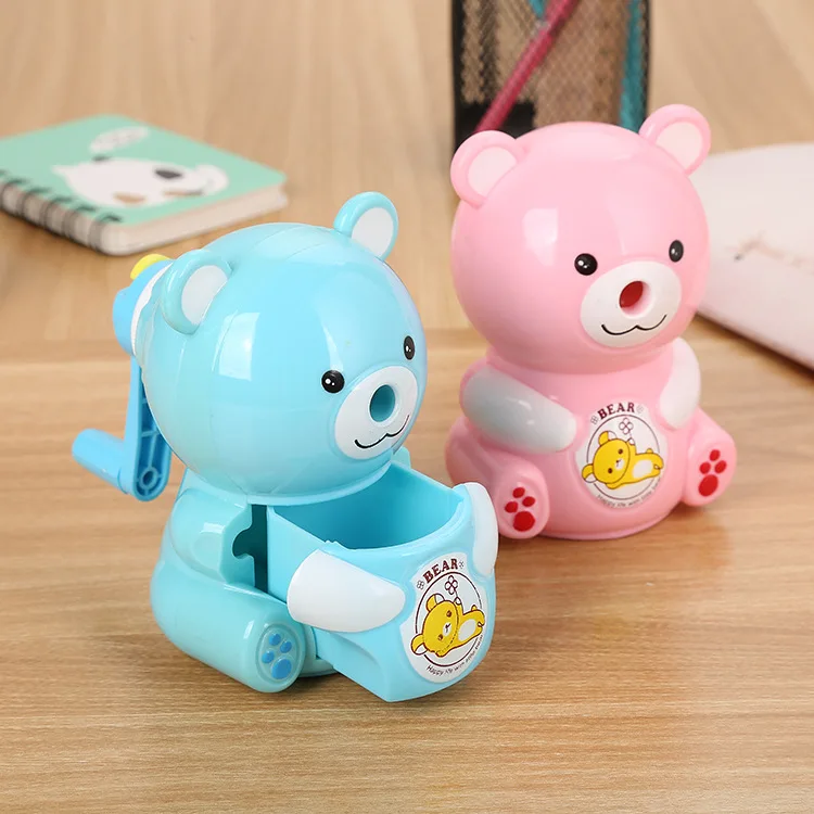 

Cartoon hand-cranked automatic pen pencil sharpener cartoon pupil pencil sharpener cute learning stationery pencil sharpener