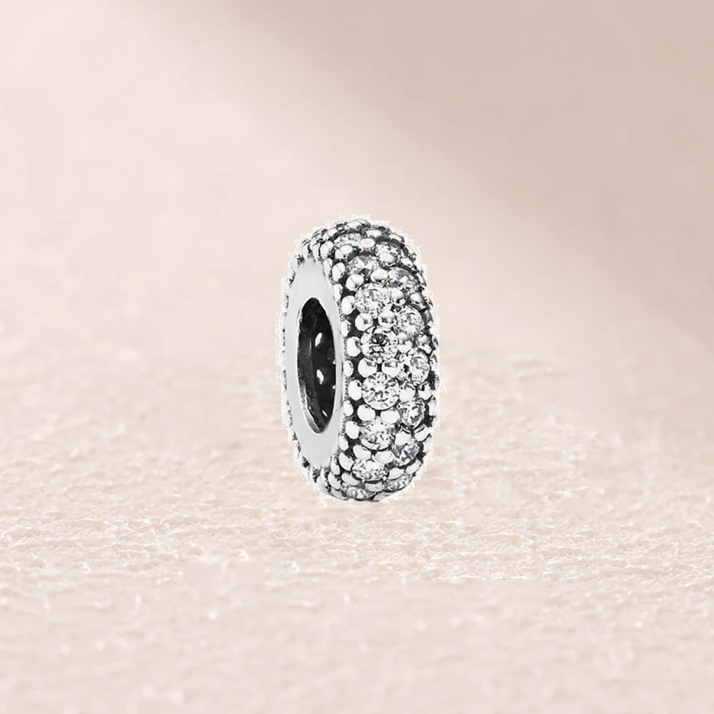 

791359CZ PAV INSPIRATION ZIRCONIA & SILVER SPACER -