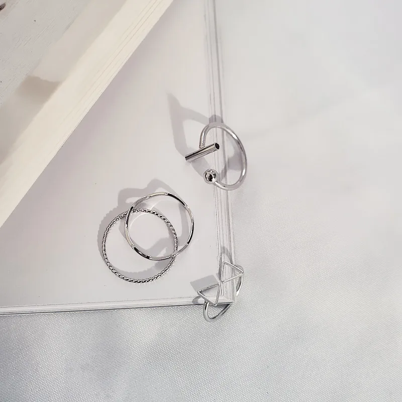 Новинка 2020 обручальные кольца для женщин набор колец серебряного цвета женский