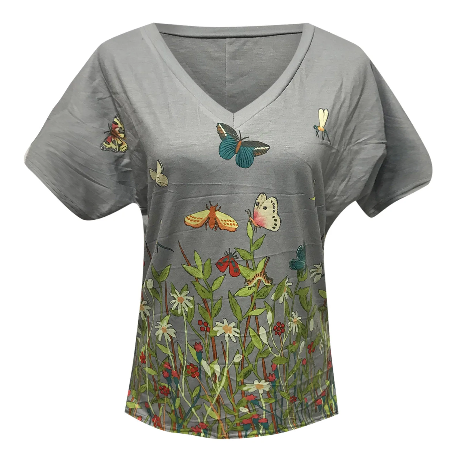 

Women 2021 Summer Short Sleeve Fashion Printed Lady T-shirts Top Female T Shirt Ladies Womens Graphic Female Blouses Pullovers