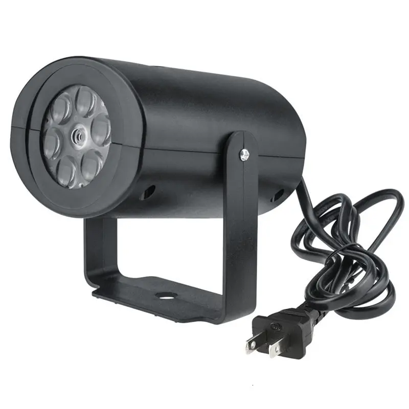 US Plug Christmas Snow Laser Projector Outdoor LED Fairy Light Projection 12 Film Cards Holidays Wedding Christmas Decoration For Home - Emitting Color: US Plug