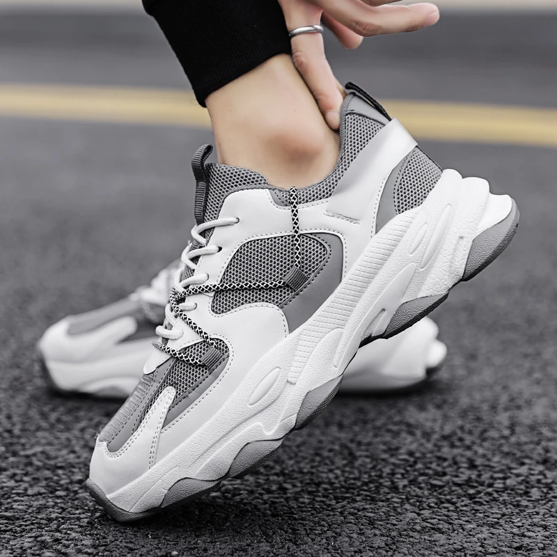 

Men Shoes Size 39-44 Adult Men Sneakers Autumn Breathable Mesh Casual Running Shoes Light Non-slip Male Tenis Masculino Trainers