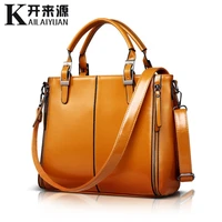 100 genuine leather women handbags 2021 new fashion handbag brown women bag vintage messenger bag office ladie briefcase