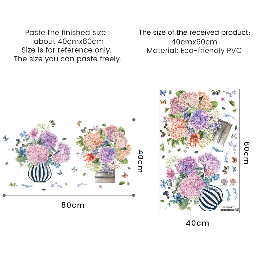 Икебана наклейки на стену спальня цветок цельный стикер холодильник гостиная