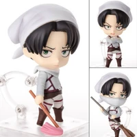 attack on titan action figures 10cm anime action figurine levi rivaille rival ackerman model collection doll toys for children