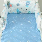 Простой Стиль U образный для детской кроватки, съемная хлопковая Накладка для детской кроватки для детского кормления, защита для Кроватки Pad длинные кроватка бампер, 180*30 см