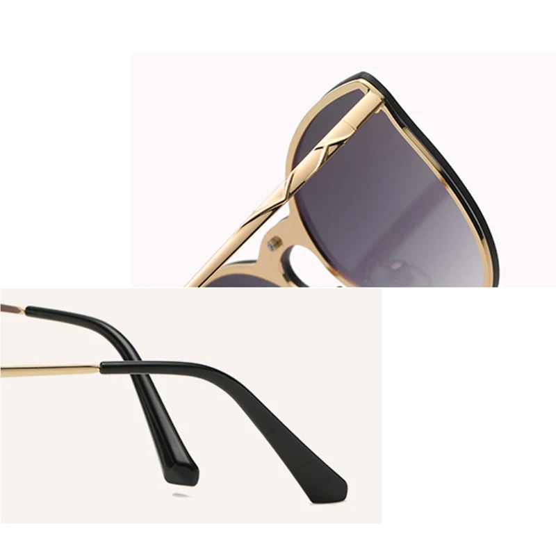 Сплошные солнцезащитные очки Модные градиентные цветные женские цельные