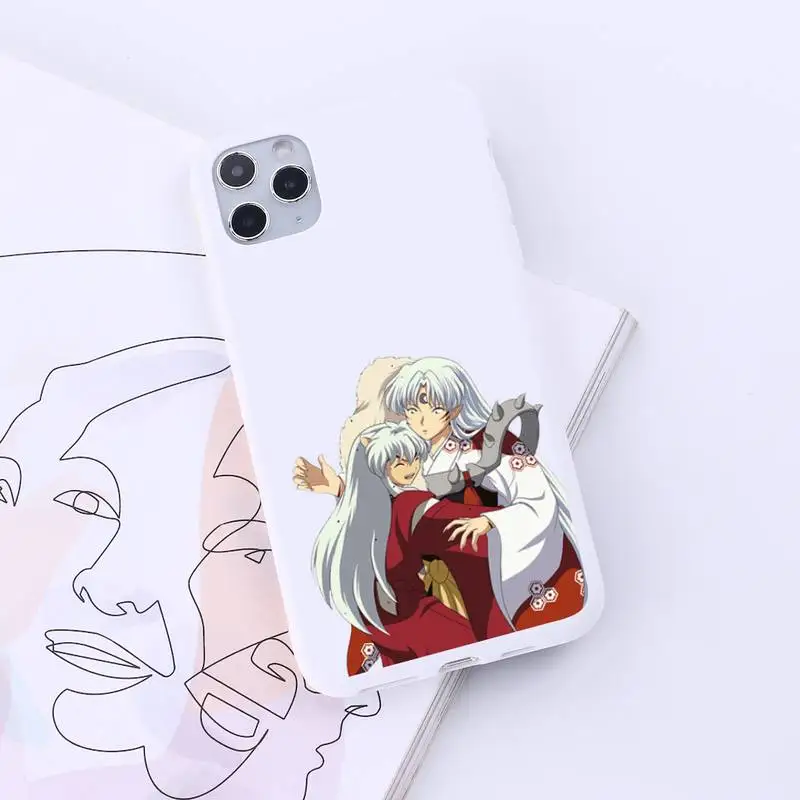 

Anime Inuyasha funny cute aesthetic Phone Case Candy Color for iPhone 6 7 8 11 12 s mini pro X XS XR MAX Plus