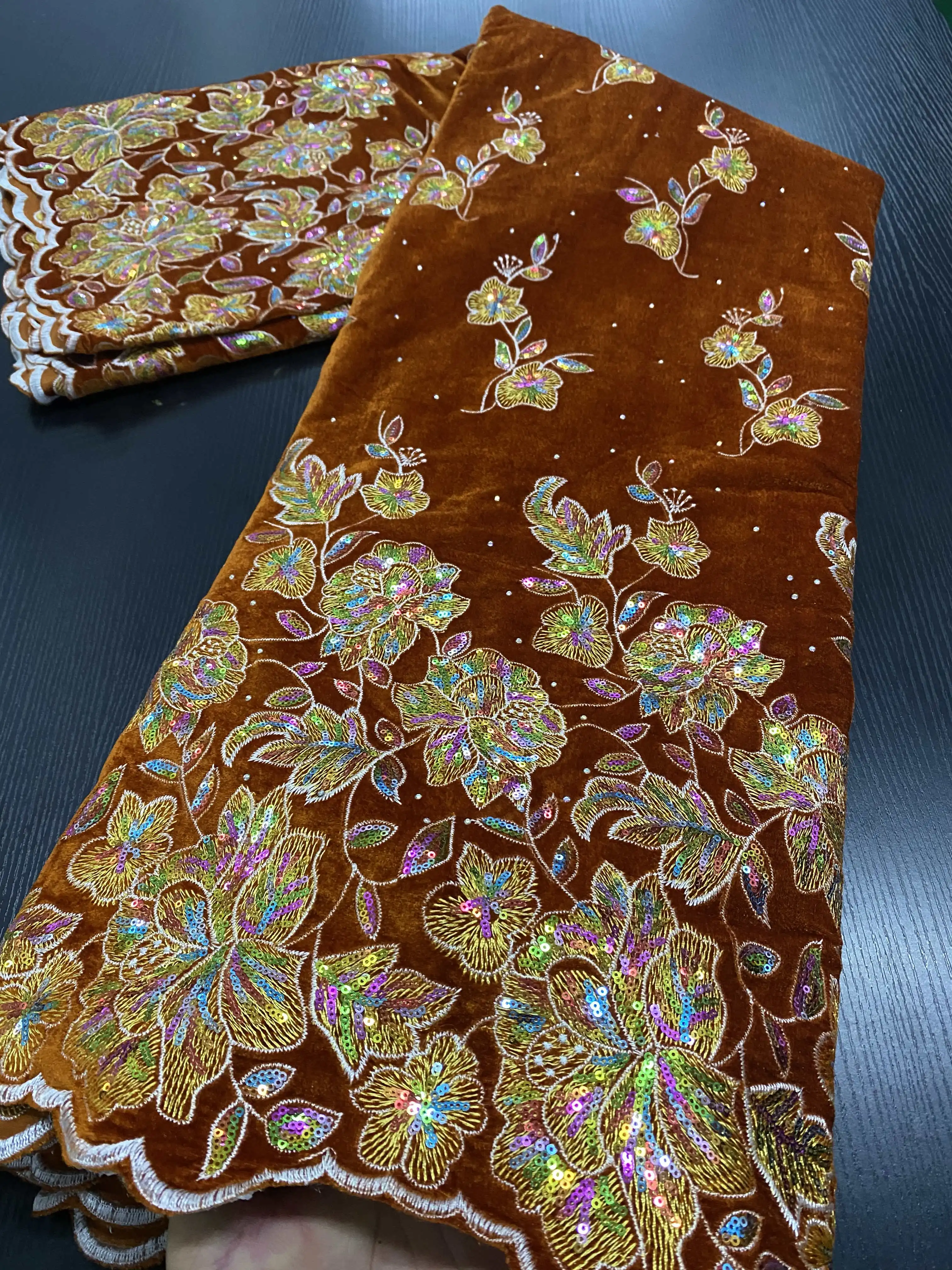 Новое поступление африканская бархатная кружевная ткань 2020 высокое качество