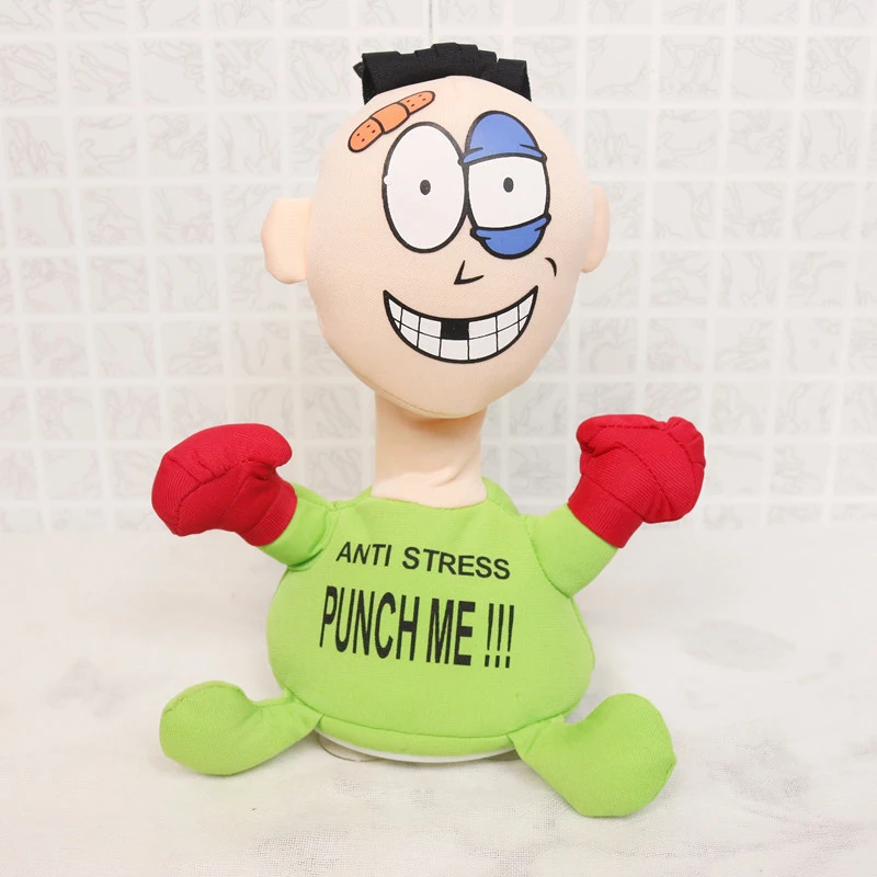 

Electric Plush Toy Punch Hit Me Villain Creative Vent Decompression Toys Doll Toys For Friends Funny Toys Children Or Adult Gift
