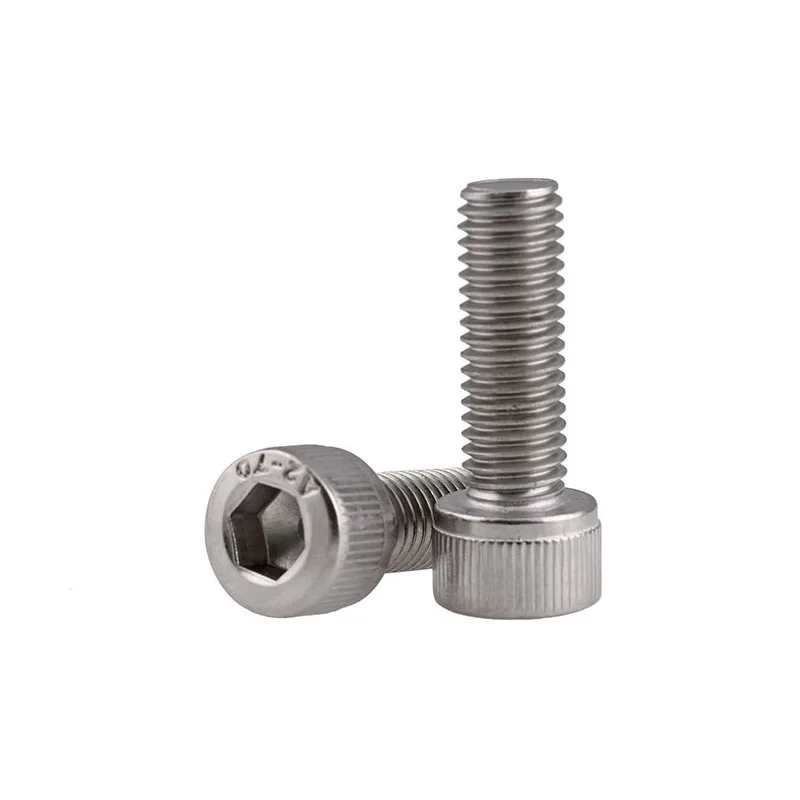 100pcs DIN912 M2.5 Metric Thread 304 Stainless Steel Hex Socket Head Cap Screw Bolts M2.5*(4/5/6/8/10/12/14/16/18/20/22/25) mm |