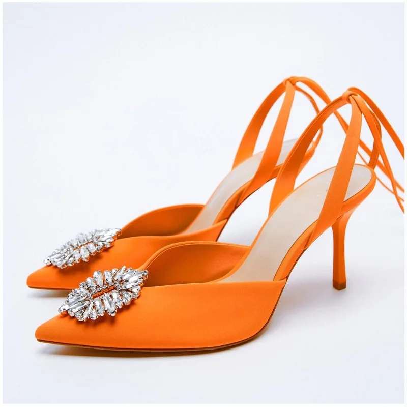 

Женские босоножки на высоком каблуке, с ремешком на щиколотке