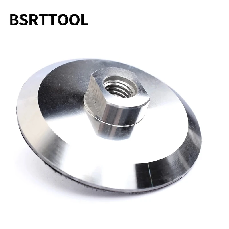 BSRTTOOL 100mm 4 Inch Aluminum Backer Pad M14 5/8-11 Thread Backing Plate Holder For Polishing Pad Angle Grinder