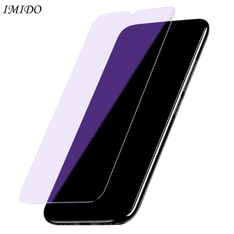 Полное покрытие 2.5D Закаленное стекло для Xiaomi Redmi Note 8T анти синий луч Защита экрана