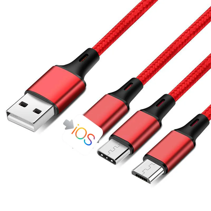 Кабель 3 в 1 usb-c Micro USB для Samsung S10 Android | Электроника