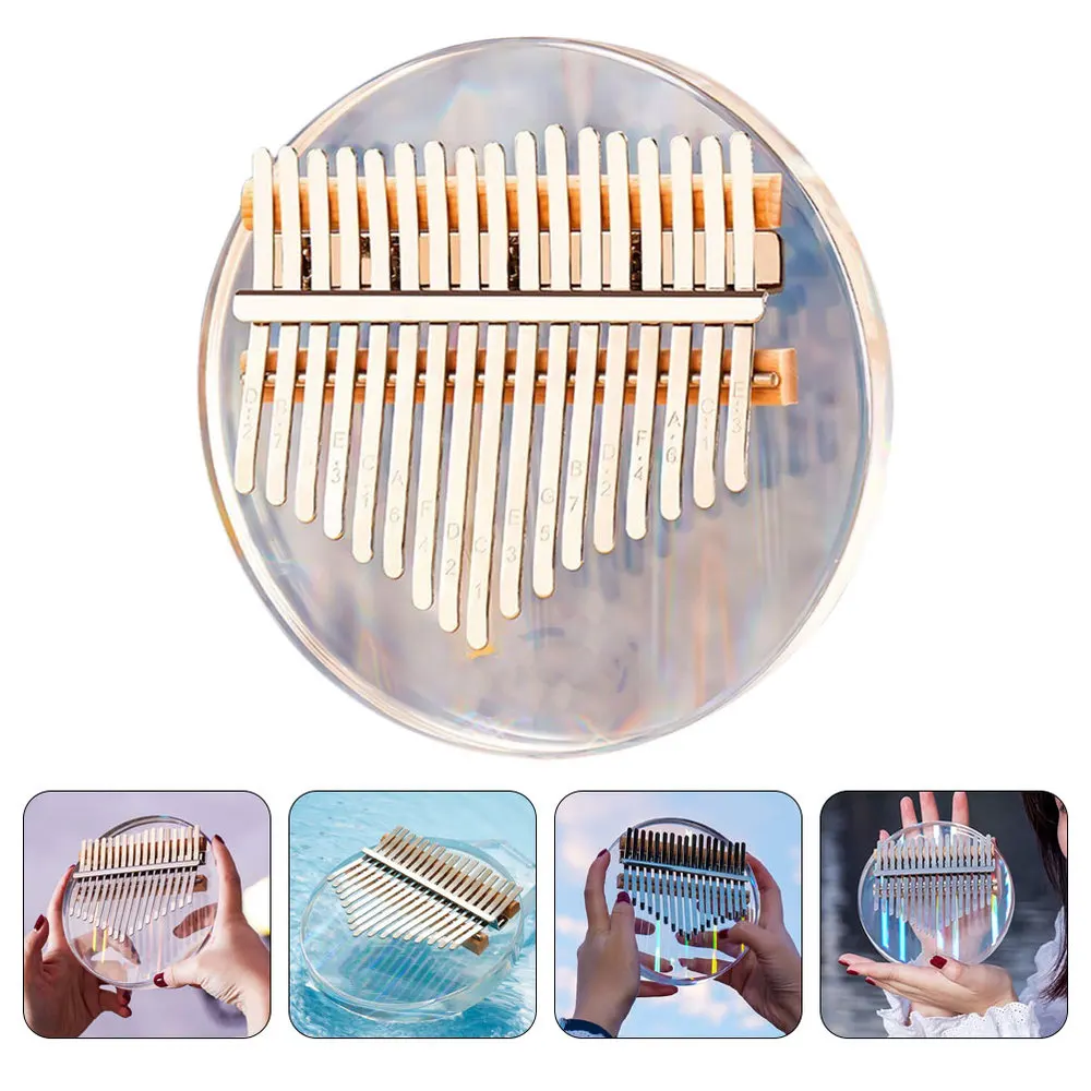 

1 Set Kalimba Acrylic Thumb Piano Small Musical Instrument Africa Finger Piano
