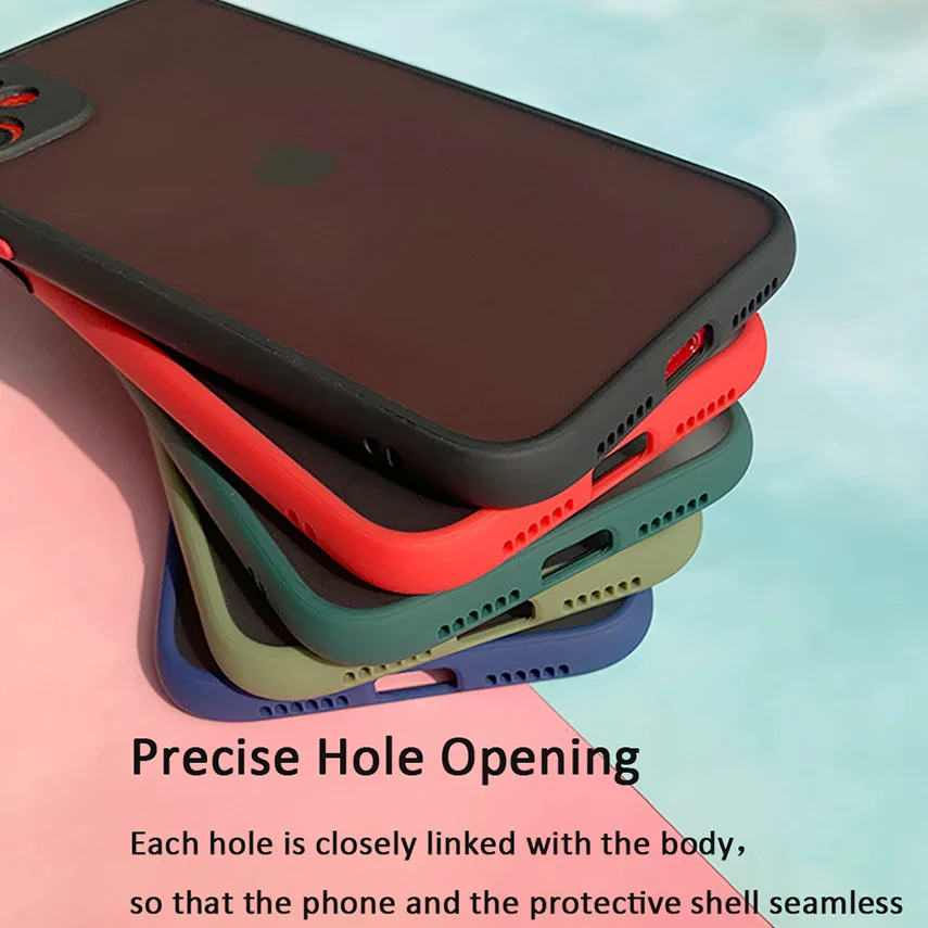 Чехол JAVY для iPhone X XR XS 11 Pro Max задняя Матовая рамка контраст цвета чехлы телефонов 8 7