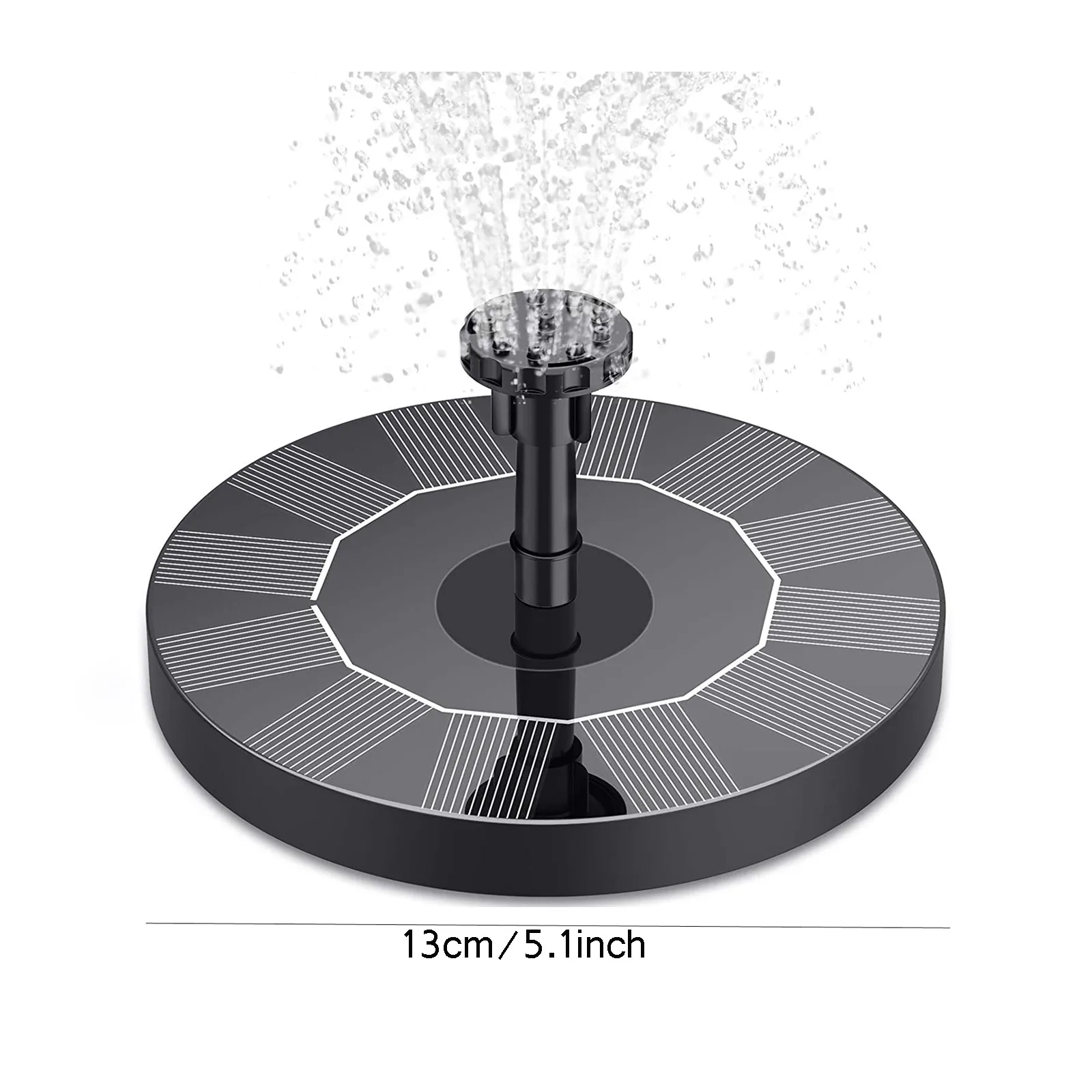 

Floating Solar Fountain Garden Waterfall Fountain Pool Pond Bird Bath Solar Panel Powered Fountain Water Pump Garden Decoration