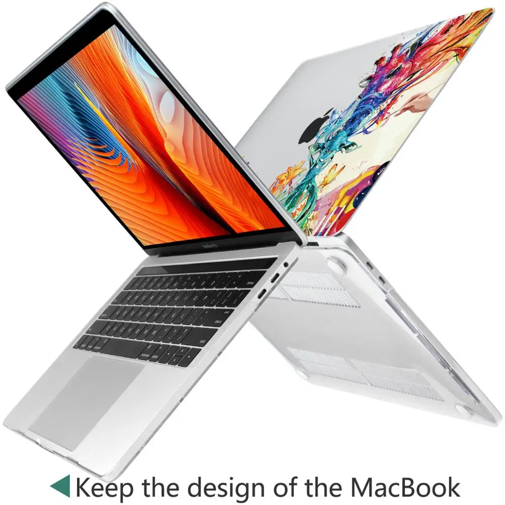 Batianda чехол для MacBook Air 11 13 дюймов A1932 и Pro retina 1" 15" Touch Bar PC ноутбук жесткий корпус Защитная кожа