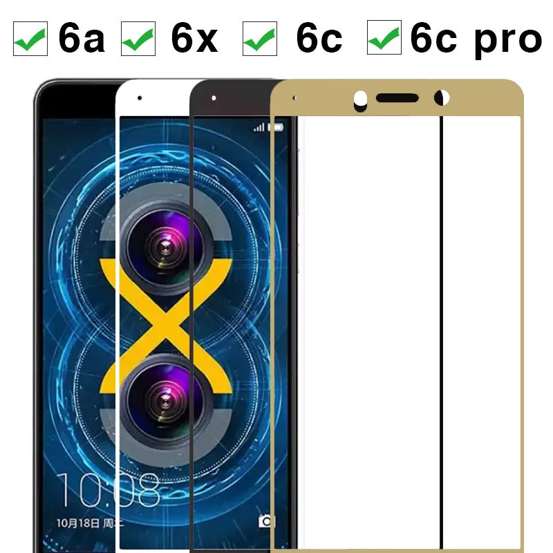 2 предмета в комплекте для Huawei Honor 6C Pro защитное стекло на 6X 6A Hauwei Honor6X 6CPro пленка