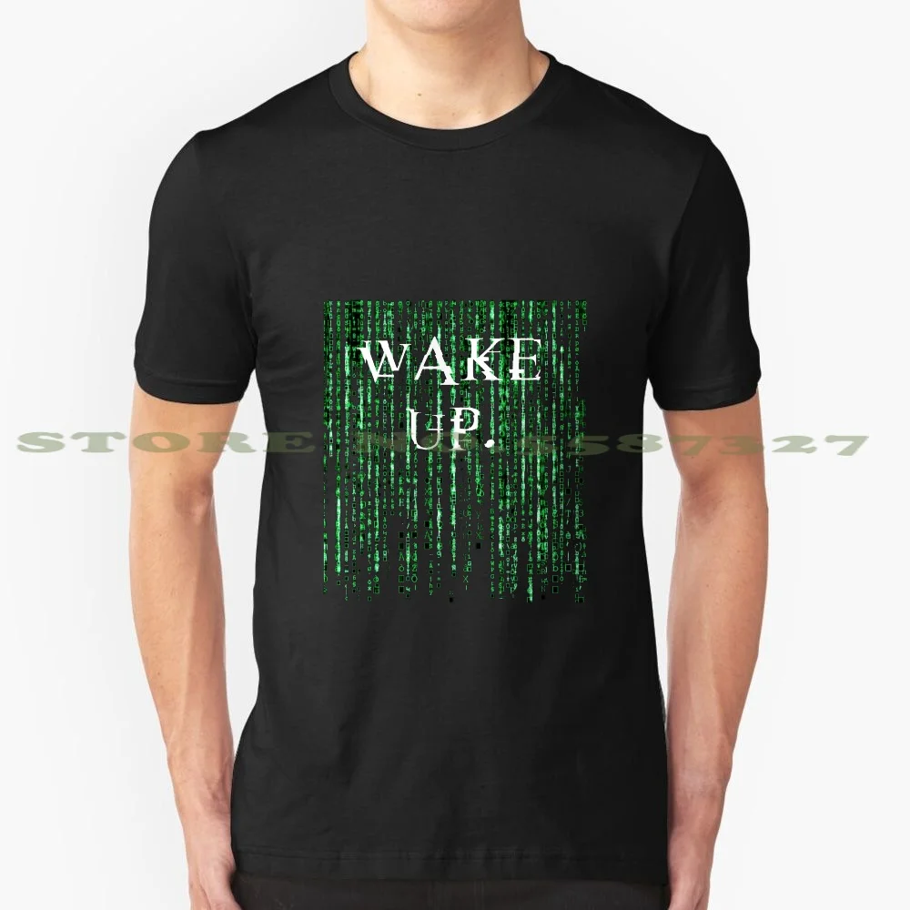 Matrix Wake Up Neo крутой дизайн модная футболка Despierta Morpheus The Matrix|Мужские футболки| |