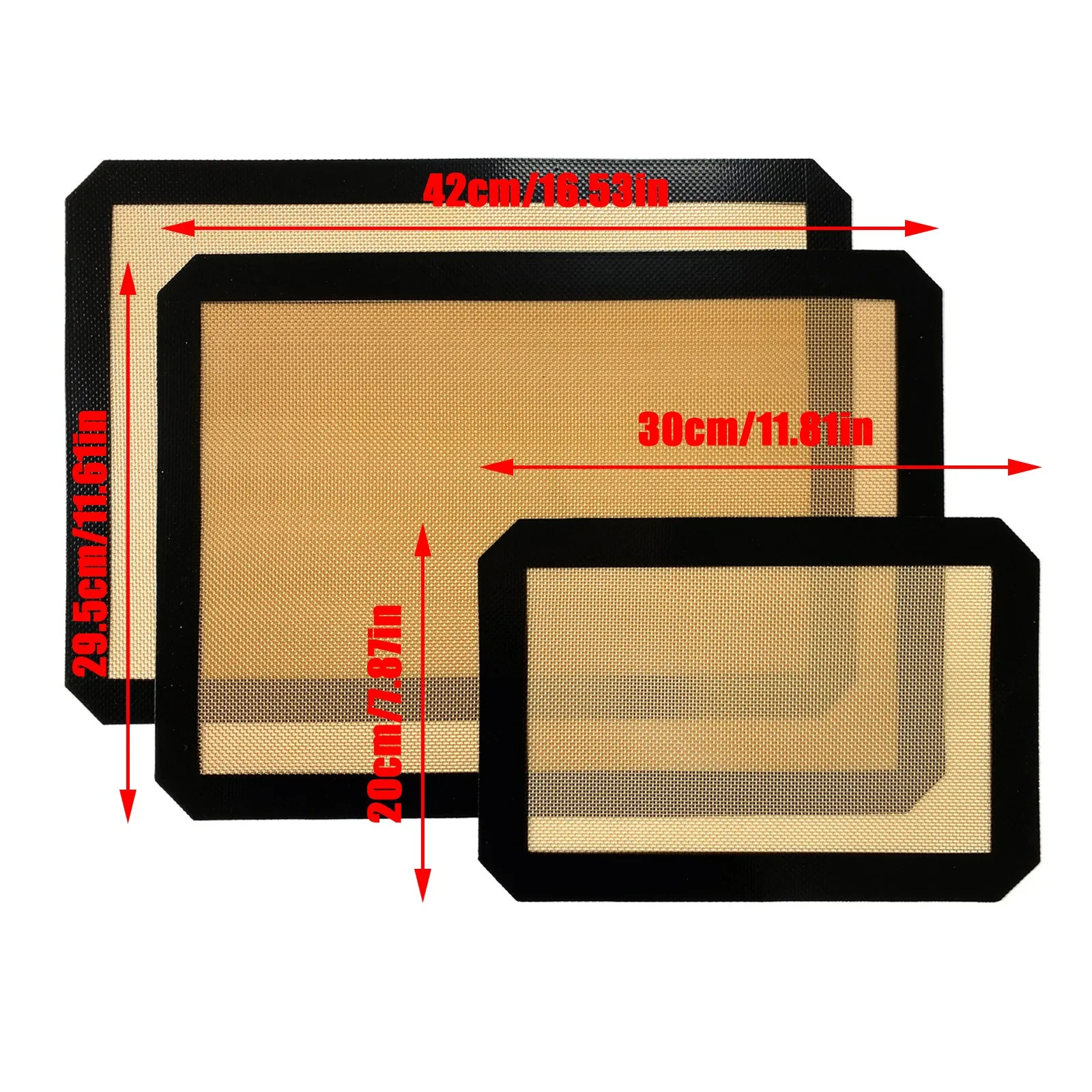 

Baking Pan Mat Non Stick Silicone Baking Mat Set Kneading Mats Food Grade Silicone Bakeware Mat