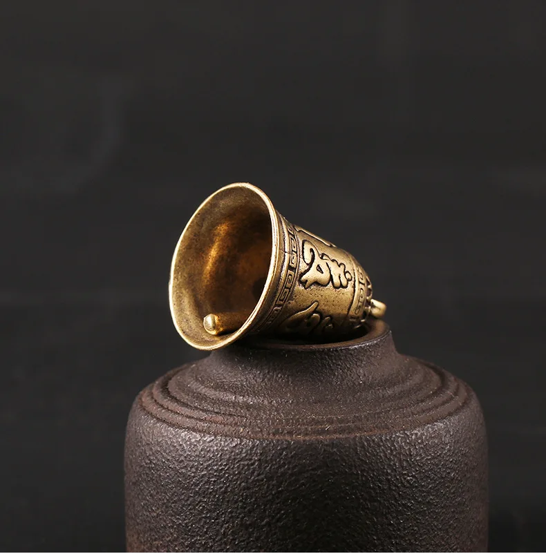 Латунный брелок ручной работы с кольцевым кольцом искусственное украшение